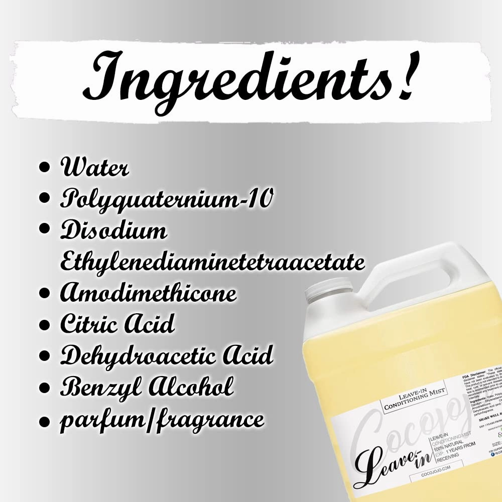 Dr Joe Lab Leave-in Conditioning Mist For Haircare – Moisturizes, Detangles, and Control Frizz – Leave in Conditioner for Frizzy Hair - Packaging May Vary. (1 gallon / 128 oz)