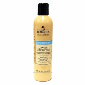 Dr. Miracle's Cleanse & Condition Leave-In Conditioner, 8 oz
