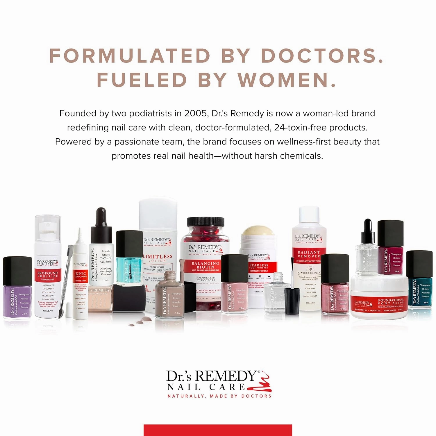 Dr’s Remedy Nail Polish, All Natural Enriched Nail Strengthener Non Toxic and Organic - PALE Peach