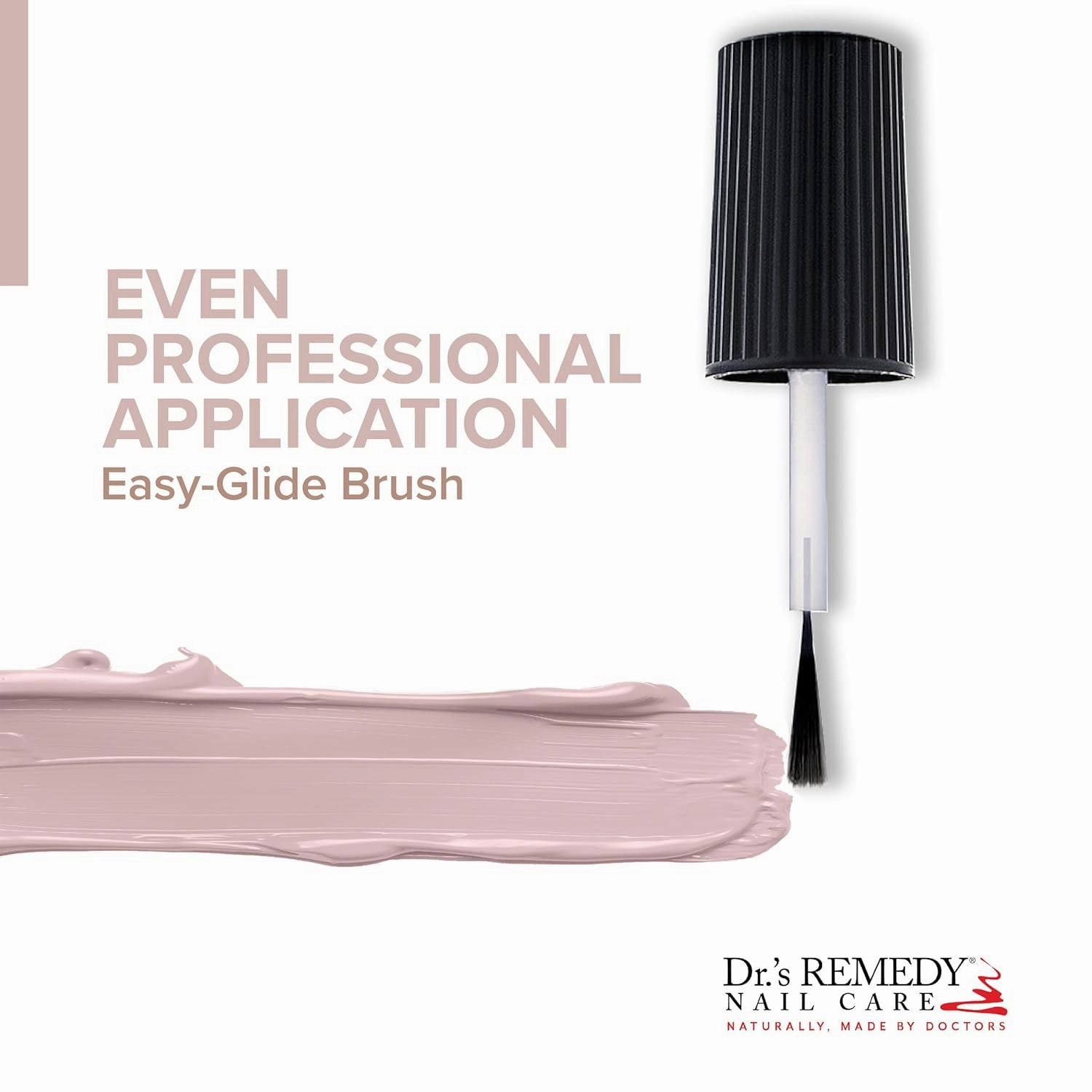 Dr’s Remedy Nail Polish, All Natural Enriched Nail Strengthener Non Toxic and Organic - PALE Peach