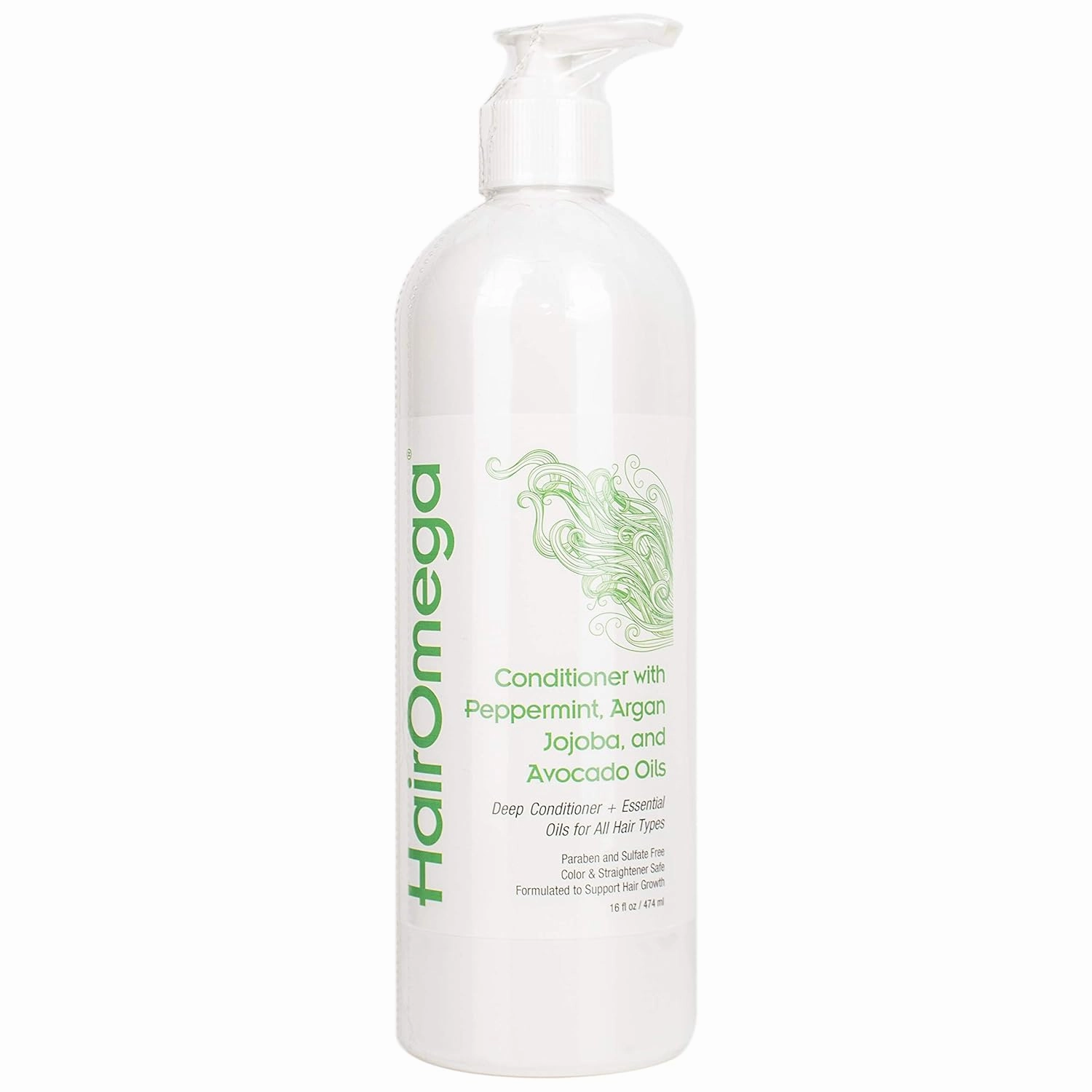 DrFormulas Conditioner, 16 oz - HairOmega Sulfate Free with Deep Conditioning Moroccan Argan, Jojoba, Avocado Oils For Thin, Dry, Damaged Hair, Color Treated Hair Safe