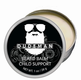 DUDEMAN Child Support Beard Balm, All natural beard balm, Conditioning beard balm, Leave in beard conditioner, Beard balm