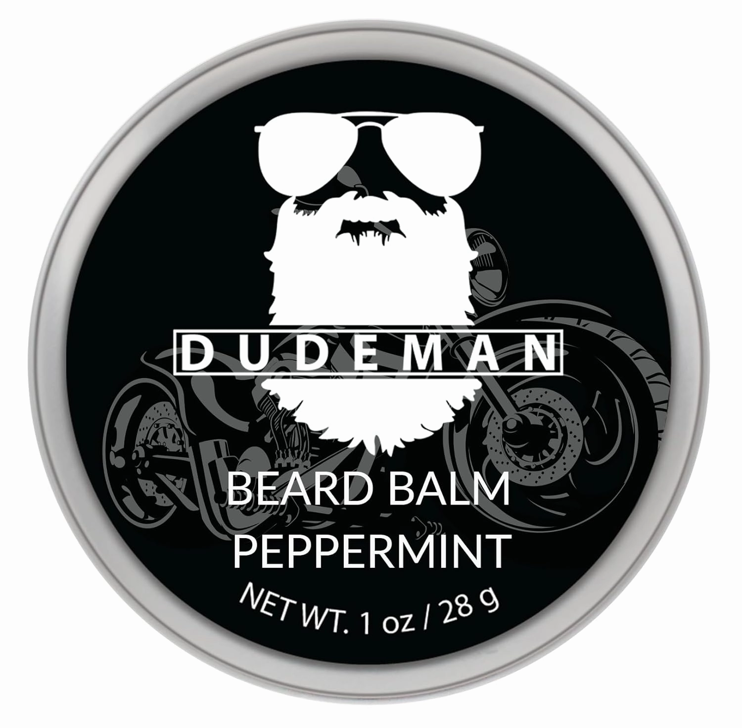 DUDEMAN Peppermint Beard Balm, Sandalwood, All natural beard balm, Conditioning beard balm, Leave in beard conditioner, Beard balm, Beard Softening conditioner