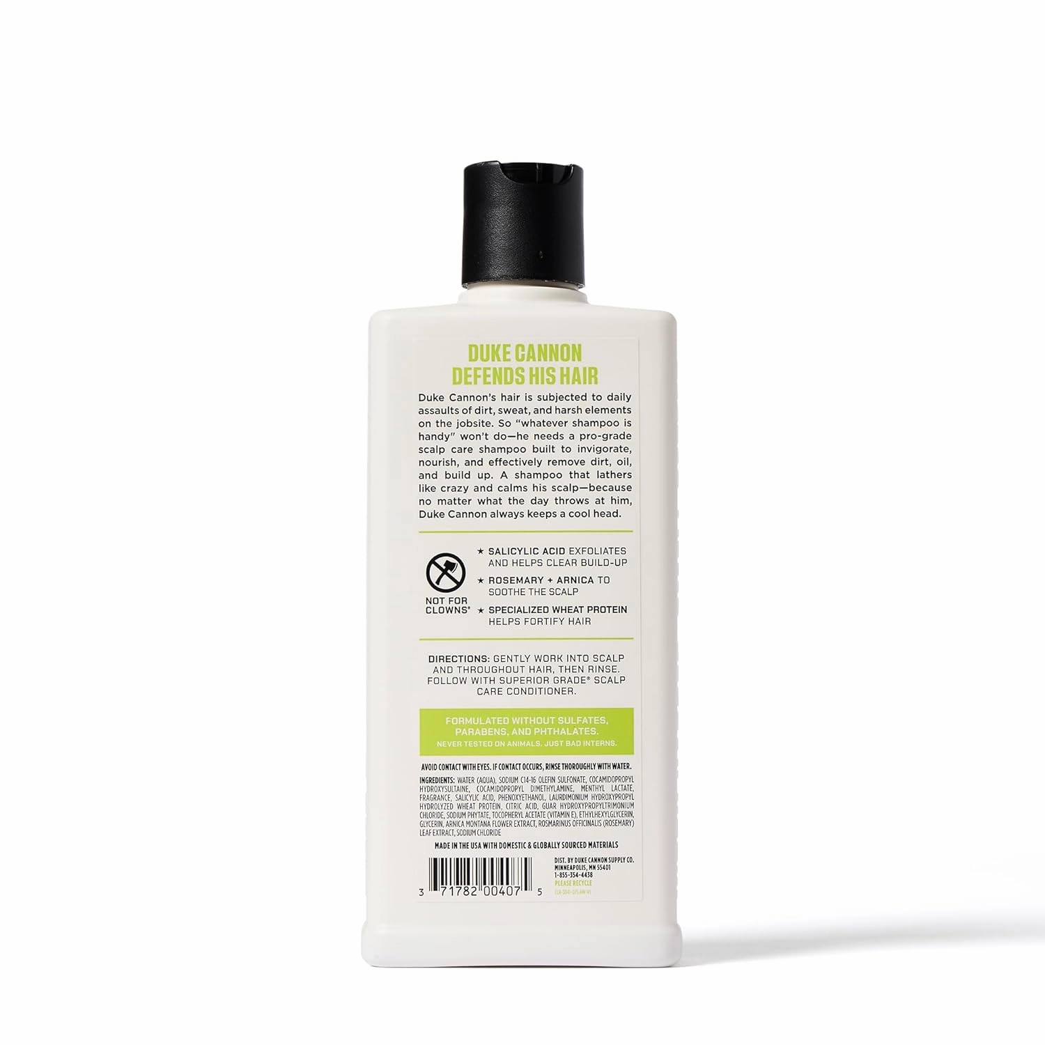 Duke Cannon Superior Grade Scalp Care Shampoo & Conditioner Bundle, 2-Pack, 14 oz Each – Deep Cleansing, Scalp Soothing, Sulfate-Free, Moisturizing Hair Care for Men