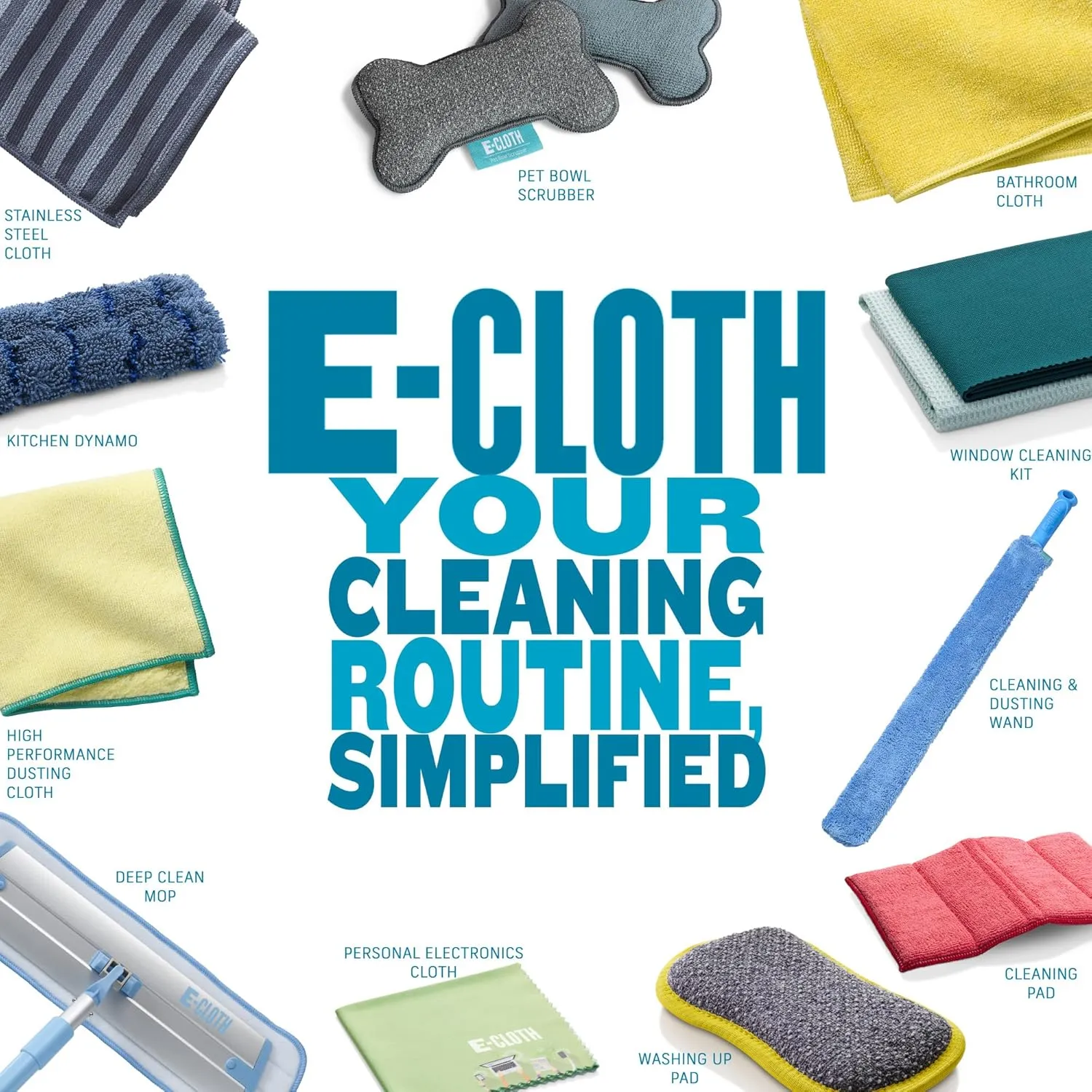 E-Cloth Deep Clean Mop Dusting Head, Reusable Microfiber Dusting Mop Heads Replacements for Dust Mops for Floor Cleaning, 100 Wash Guarantee, 1 Pack