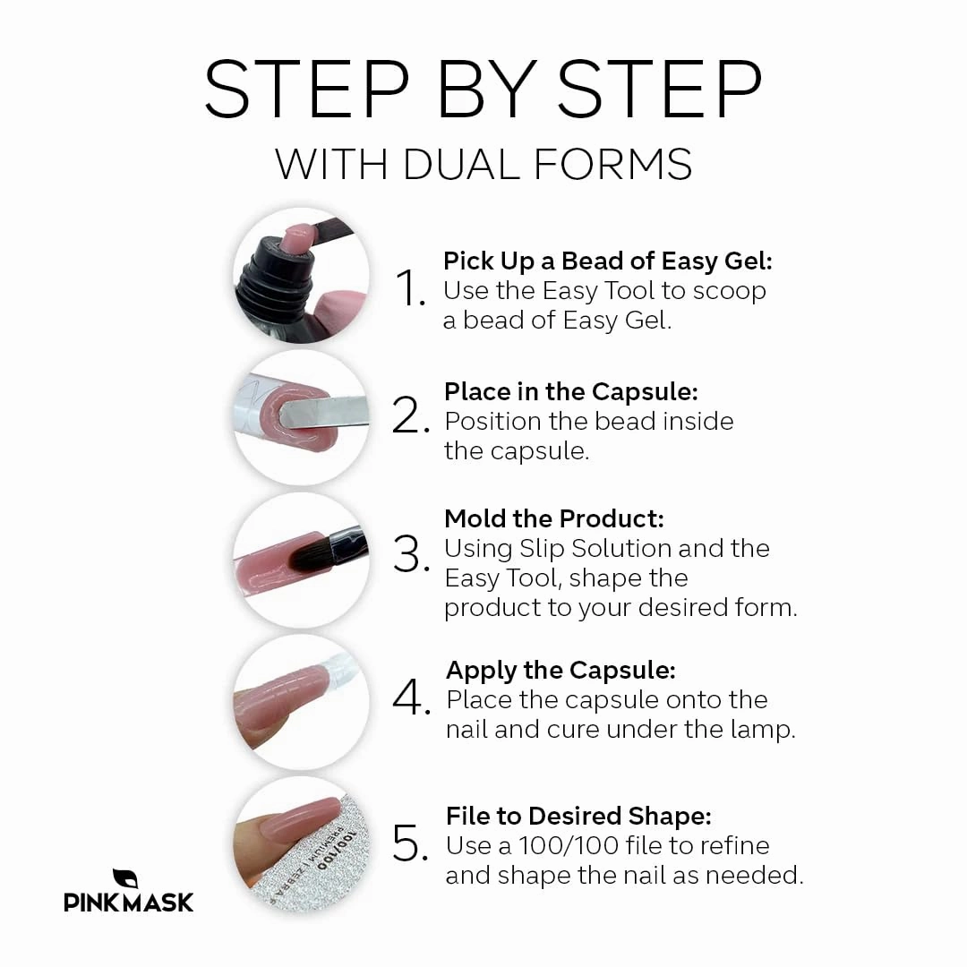 Easy Gel 2oz 60g-Clear, Professional Builder Enhancement Gel-Quick Nail Extension for Beginner DIY, Nail Strengthener-Long Lasting-Salon Quality-Thickening Solution