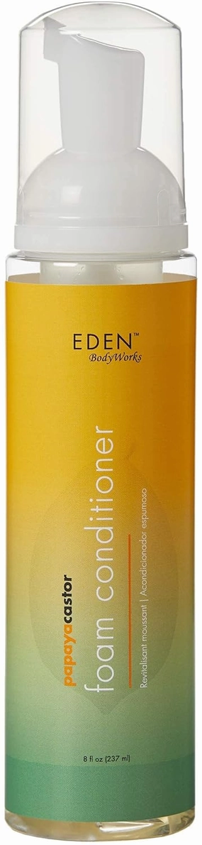 EDEN BodyWorks Papaya Castor Foam Styling Conditioner | 8 oz | Reduce Frizz, Set Styles, Nourish & Smooth Hair