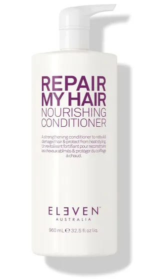 ELEVEN AUSTRALIA Repair My Hair Nourishing Conditioner - Deep Moisture & Strengthening Formula, Restores Damaged Hair, Reduces Breakage, Adds Shine & Softness