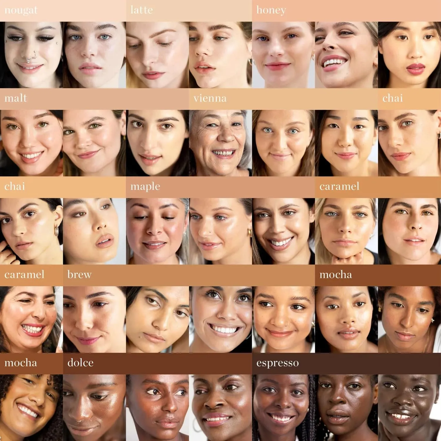 Ere Perez - Natural Oat Milk Liquid Foundation | Breathable, Buildable, Med-Full Coverage, Dewy | Peach Extract, Vit. E | Vegan, Cruelty-Free, Clean Beauty (Espresso | deep neutral, 1 fl oz | 30 ml)