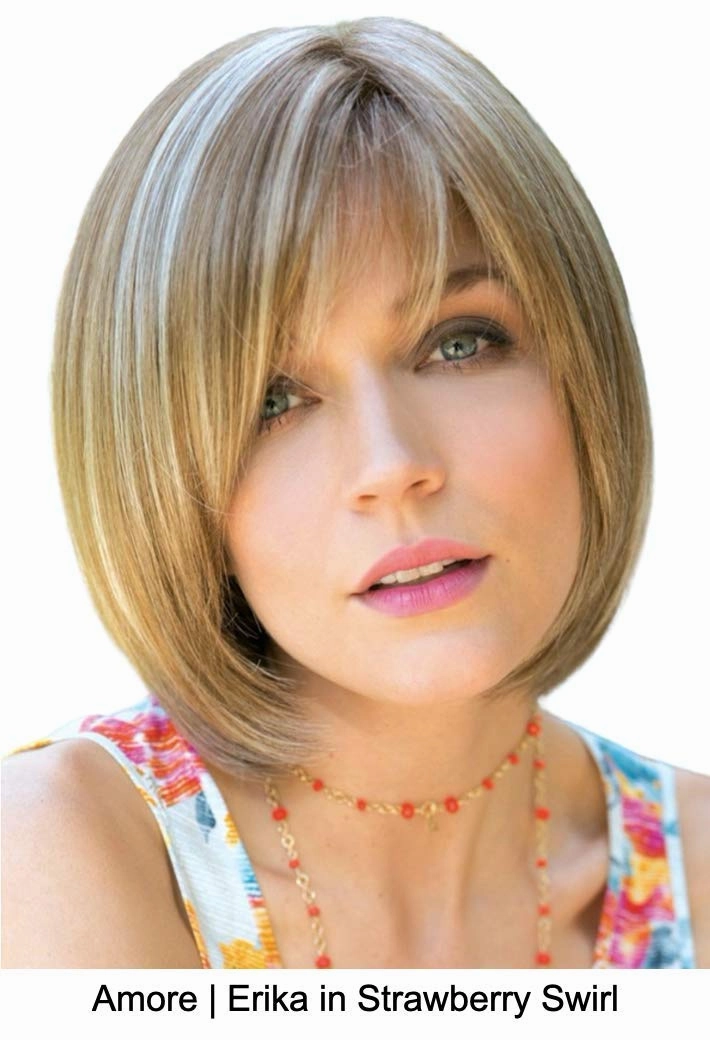 ERIKA Double Mono Synthetic Wig by Amore, 5PC Bundle: Wig, 4oz Mara Ray Enriched Shampoo, Conditioner, Wide Tooth Comb, and 19 Page Belle of Hope Guide (Creamy Blond)