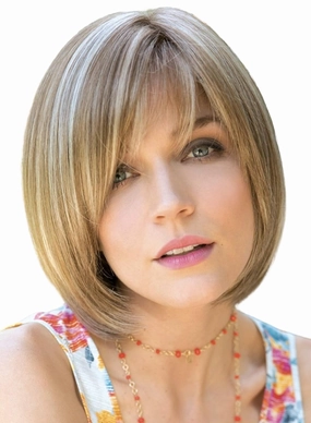 ERIKA Double Mono Synthetic Wig by Amore, 5PC Bundle: Wig, 4oz Mara Ray Enriched Shampoo, Conditioner, Wide Tooth Comb, and 19 Page Belle of Hope Guide (Creamy Toffee)
