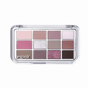 espoir Eye Core Palette #4 Geek Gray | 12 Versatile Colors for Various Uses | Winter Cool Tone Eyeshadow Palette with Gray-Based Shades for a Vibrant Eye Makeup Look