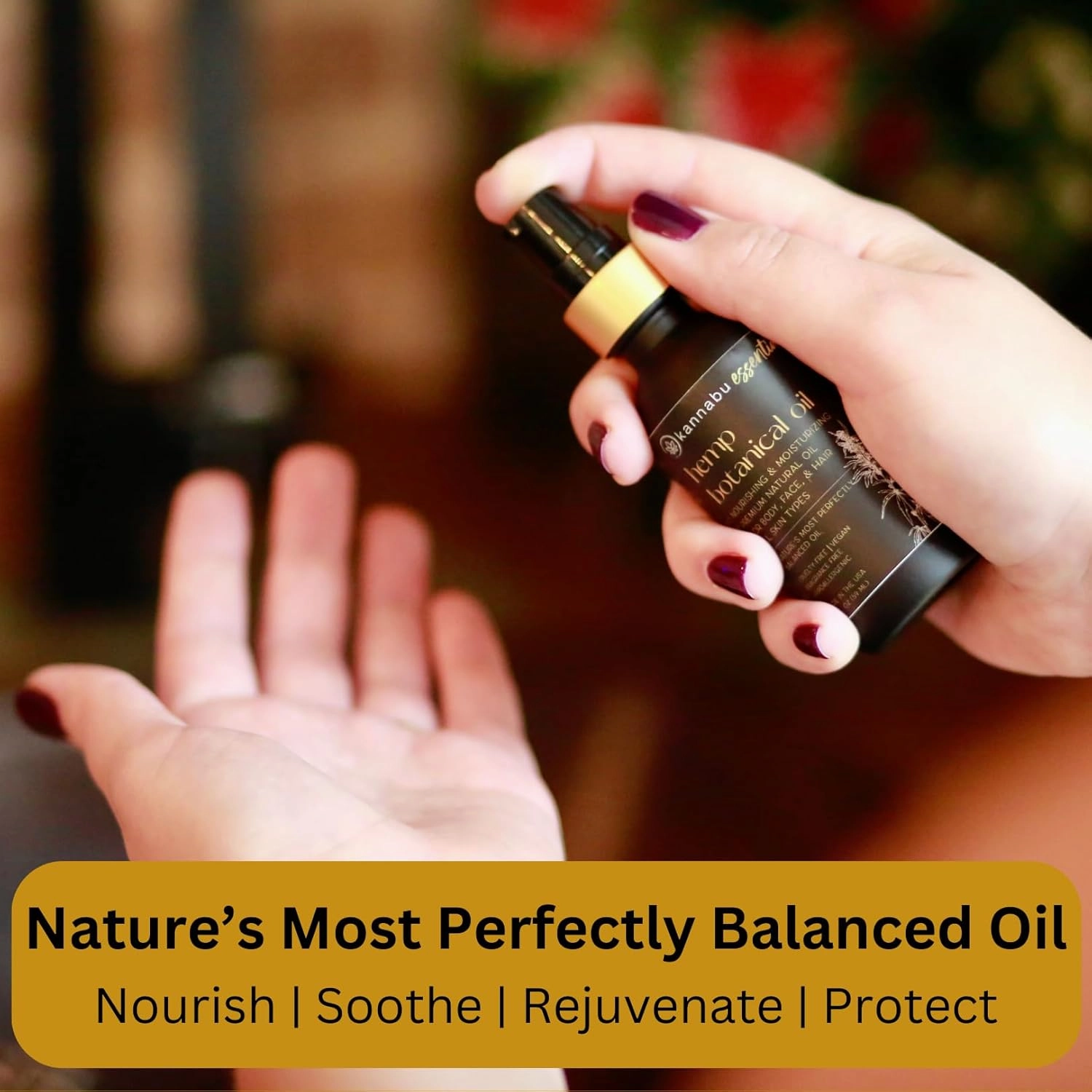 Essentia Hemp Botanical Oil for Skin, Hair, Nails & Body | All Natural Vitamin E | Pure Omegas | Cold-Pressed Hemp Seeds | Vegan Non-GMO Cruelty-Free (2 Fl Oz - Pack of 1)