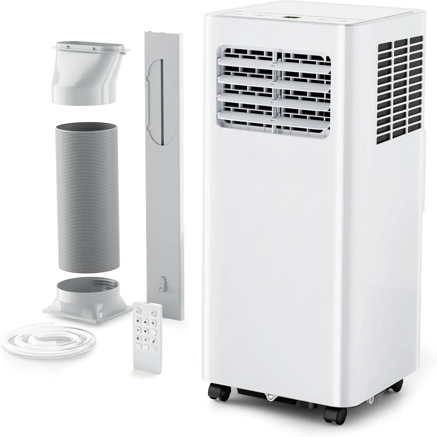 EUHOMY Portable Air Conditioners 8,000 Btu, Quiet Portable Cooling AC Up to 350 Sq.Ft. with Dehumidifier, Fan, Sleep Modes, 3-1 AC Unit with Remote Control & 24H Timer for Bedroom, Room, Apartments