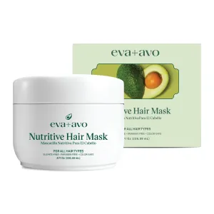 Eva   Avo Hair Conditioner, Deep Hydration and Repair, Intensive Care for Dry, Damaged Hair, 16 fl oz, Sulfate Free, Paraben Free, Color Safe, Suitable for All Hair Types and Textures