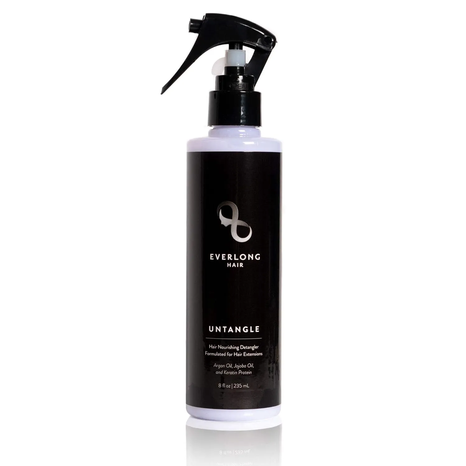 everlong Untangle Leave-in Conditioner Detangler Spray for Hair Extensions & Wigs, Infused with Keratin Protein, Argan and Jojoba Oil, Safe for All Hair Types including Human, Synthetic
