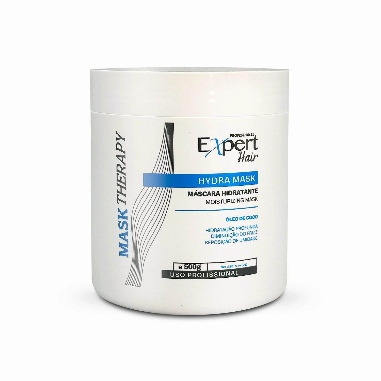 Expert Hair Hydra Keratin & Coconut Hair Mask, Deep Conditioning Hair Mask - Moisture Replenishment for Frizzy Hair - Hair Treatment Masks (17.63 fl oz, 500g, 1 unit)