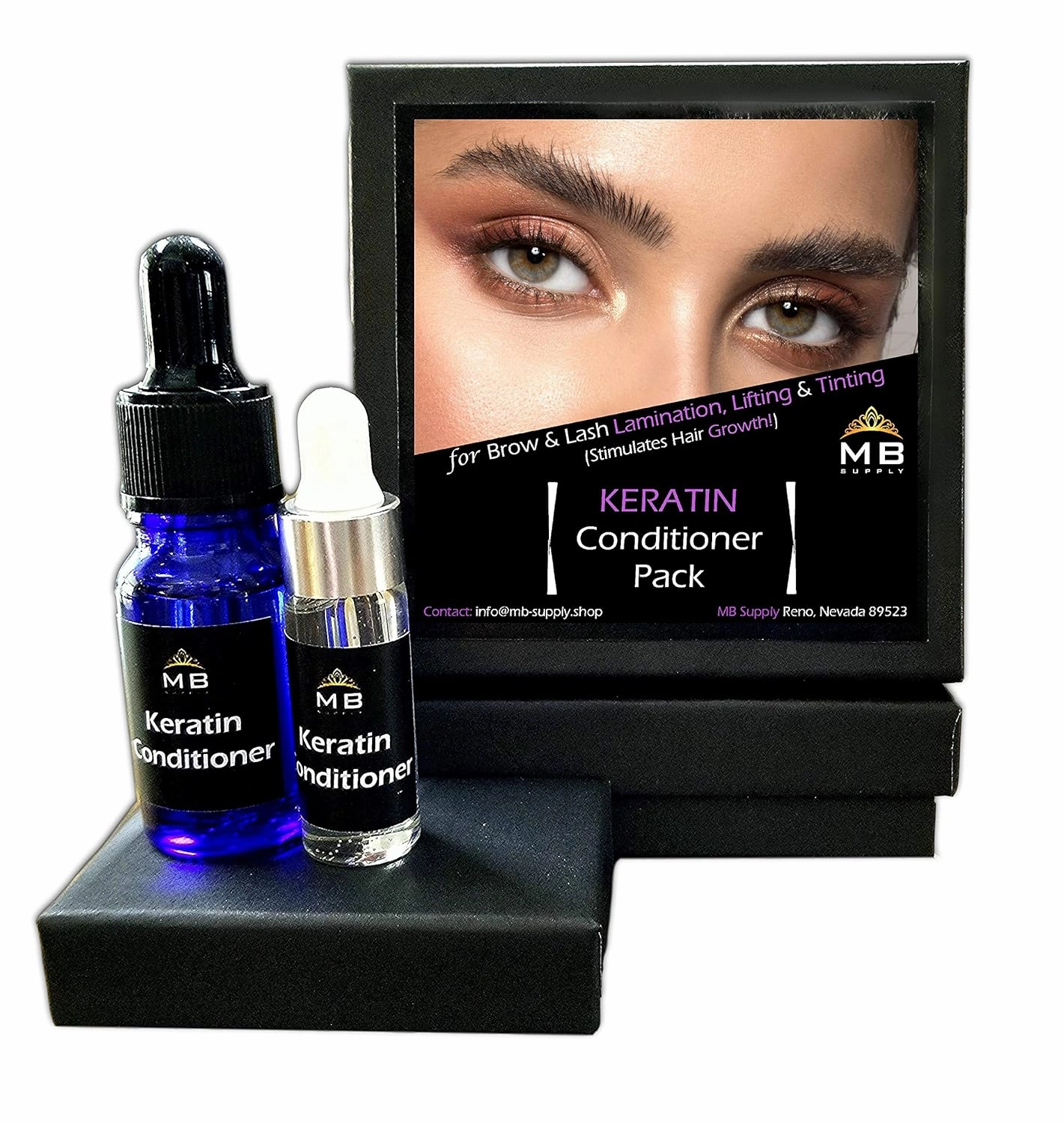 Eyelash Eyebrow Growth Serum Advanced Nourishing Keratin Conditioner for Lamination Perm/Lift/Tint/Wax Aftercare. Helps Repair & Regrow Damaged Hair (1-10ml   5-5ml   6 Free Brushes)