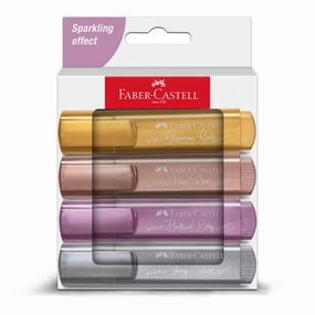Faber Castell Text Marker 46 Sparkling Effect (4pcs)