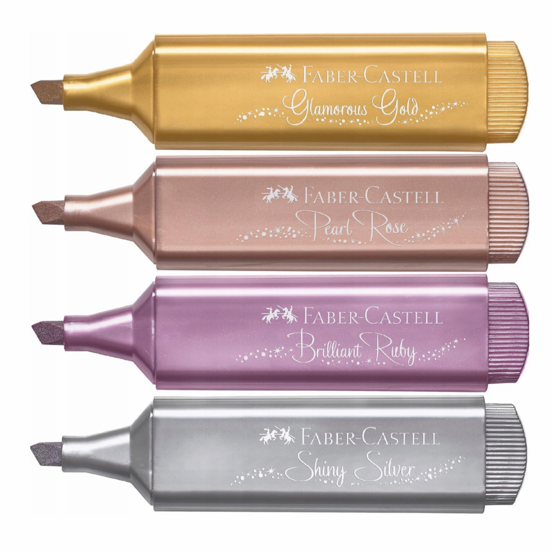 Faber Castell Text Marker 46 Sparkling Effect (4pcs)