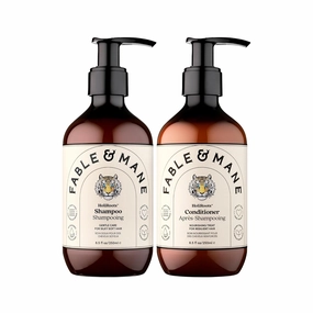 Fable & Mane HoliRoots Hydrating Shampoo & Coconut Oil Conditioner - Genuine Fable and Mane 8.5 FL oz