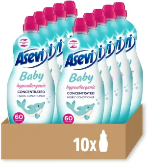 Fabric Conditioner, Laundry Conditioner, Liquid Fabric Conditioner, 60 Washes, Baby, Multipack of 10 X 1380ML