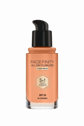 Facefinity All Day Flawless, Liquid Foundation, 3in1, 085 Caramel, 30 ml