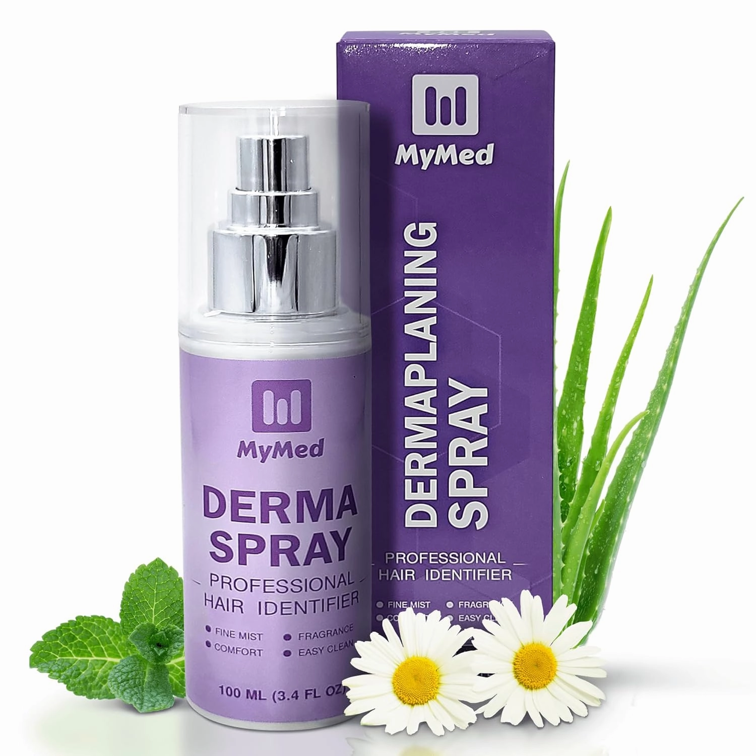 Facial Hair Identifier Spray for Face Shaving – Dermaplane Spray for Women Face – Peach Fuzz Spray – Hair Identifying Spray for Dermaplaning – Hair Removal Spray for Women by MyMed 3.21 Fl Oz