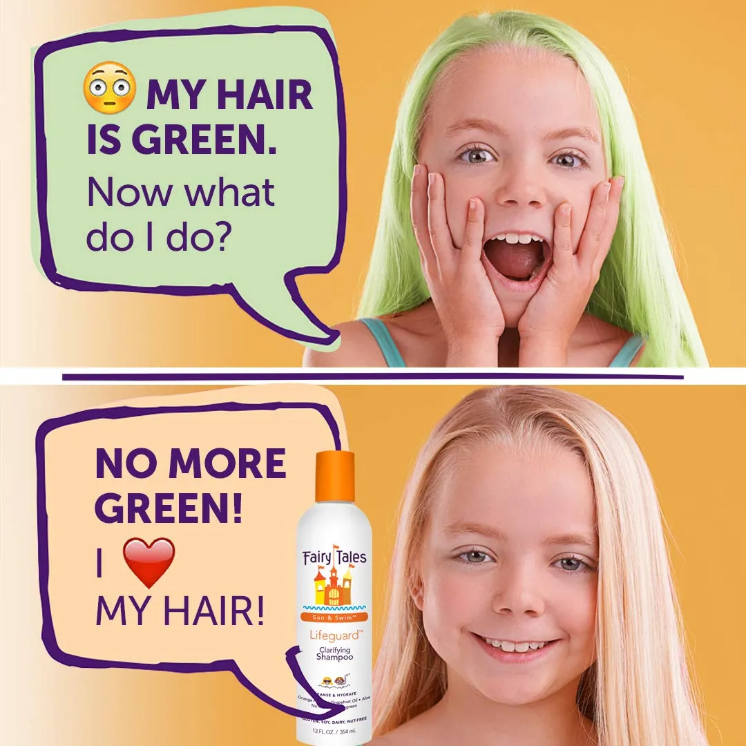 Fairy Tales Swim Shampoo, Conditioner, and Spray for Kids- 3 pack | Made with Natural Ingredients in the USA | No Parabens, Sulfates, or Synthetic Dyes