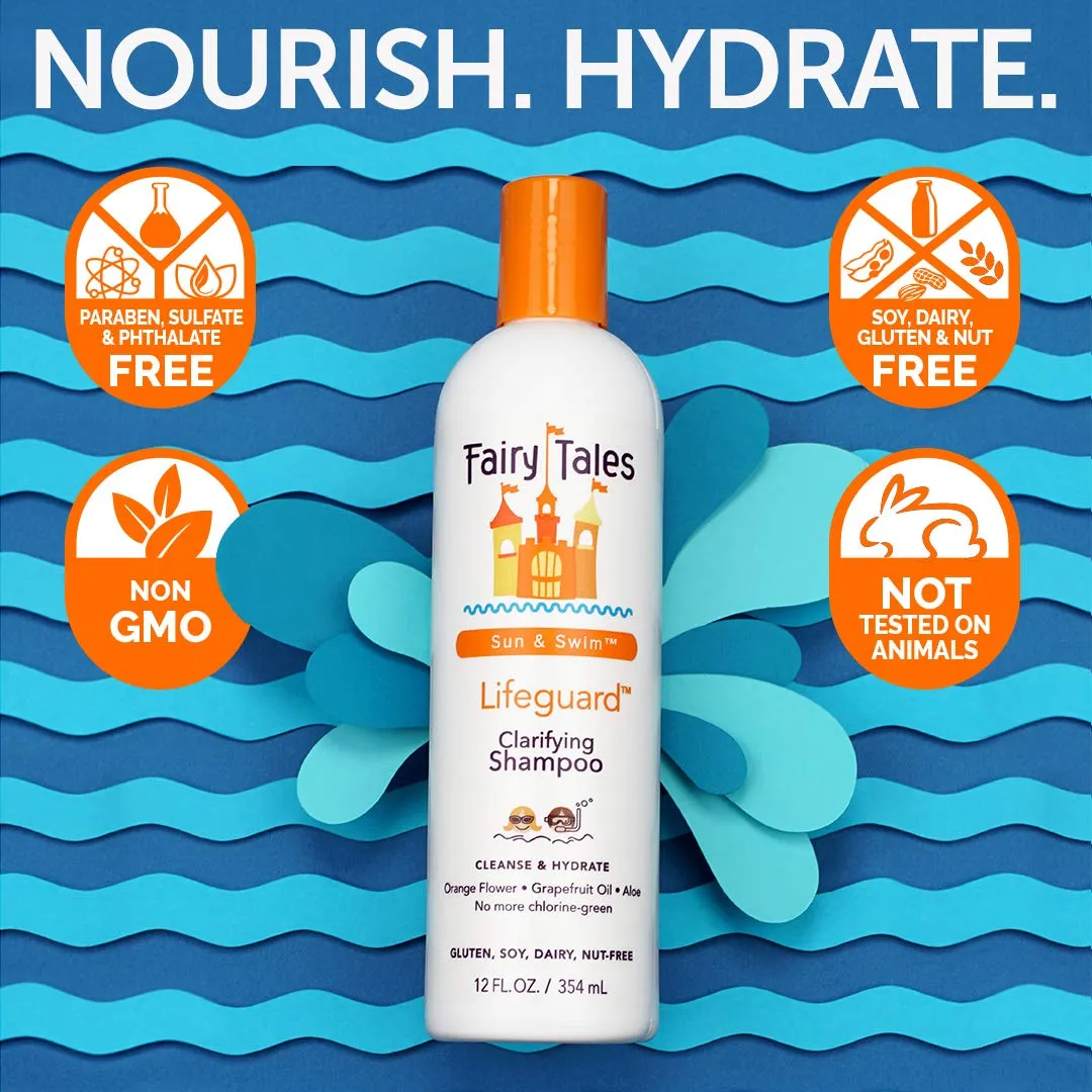 Fairy Tales Swim Shampoo, Conditioner, and Spray for Kids- 3 pack | Made with Natural Ingredients in the USA | No Parabens, Sulfates, or Synthetic Dyes