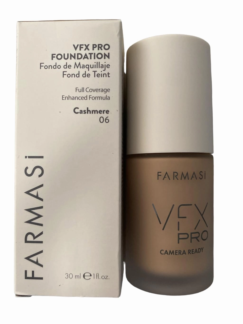 FARMASI Farmasi VFX PRO Camera Ready Foundation Flawless Finish Professional Coverage Long-Lasting Make up Suitable For All Skin Types Women gift (05 - Cashmere)