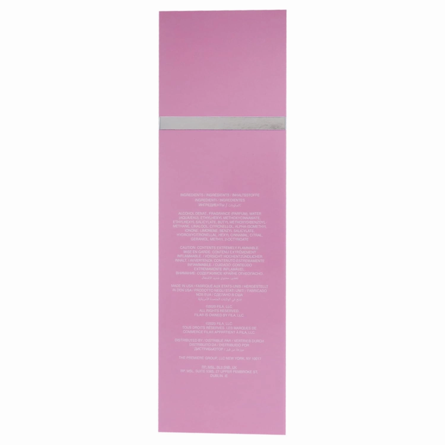 FILA Fresh for Women - Intense, Refreshing Designer Body Spray Fragrance - EDP Infused With Notes Of Lemon, Strawberry, And Rose - Intense, Long Lasting Scent Arriving In Pink Glass Bottle - 3.4 Oz