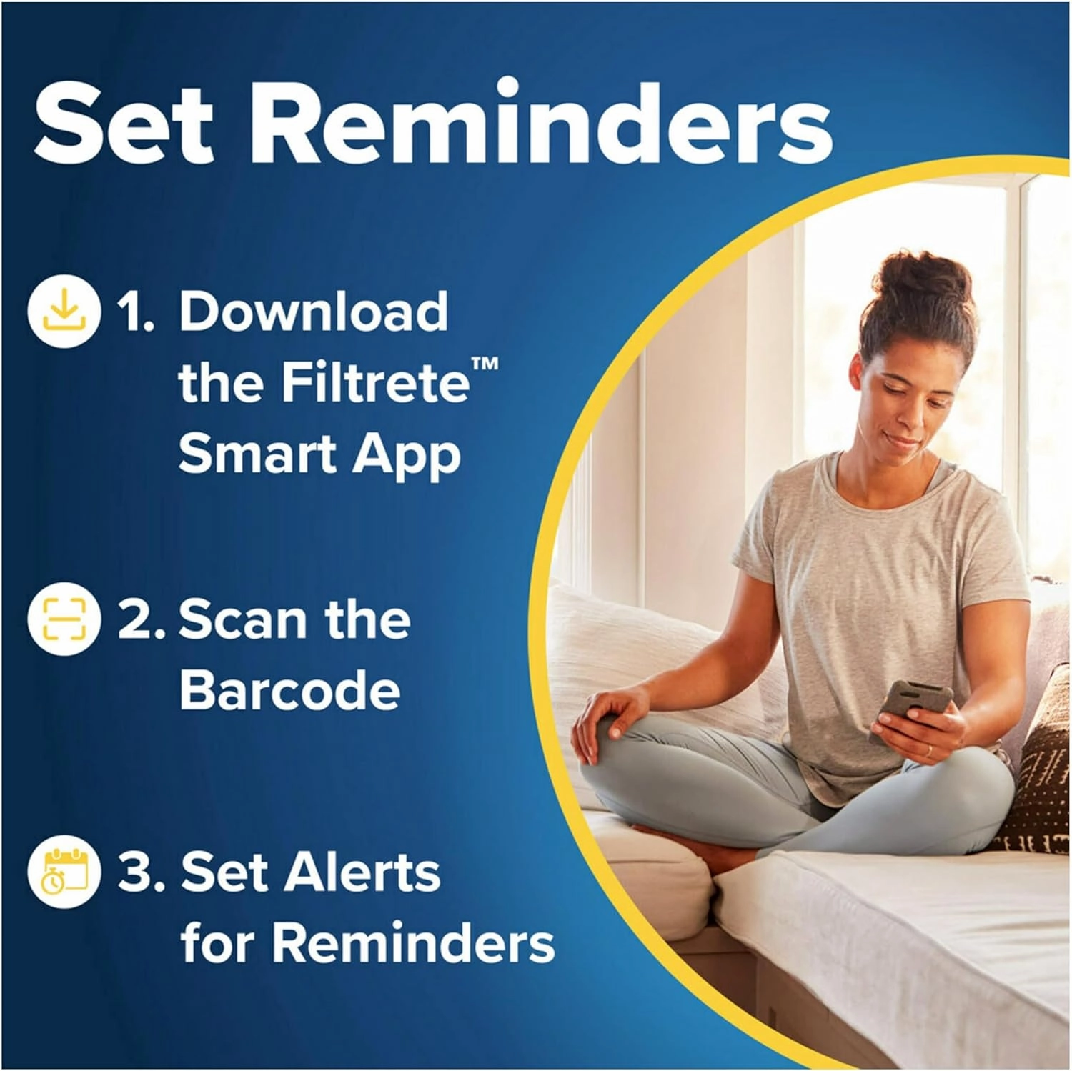 Filtrete 25x25x1 AC Furnace Air Filter, MERV 11, MPR 1000, Micro Allergen Defense, 3-Month Pleated 1-Inch Electrostatic Air Cleaning Filter, 4 Pack (Actual Size 4-Pack 24.688x24.688x0.813 in)