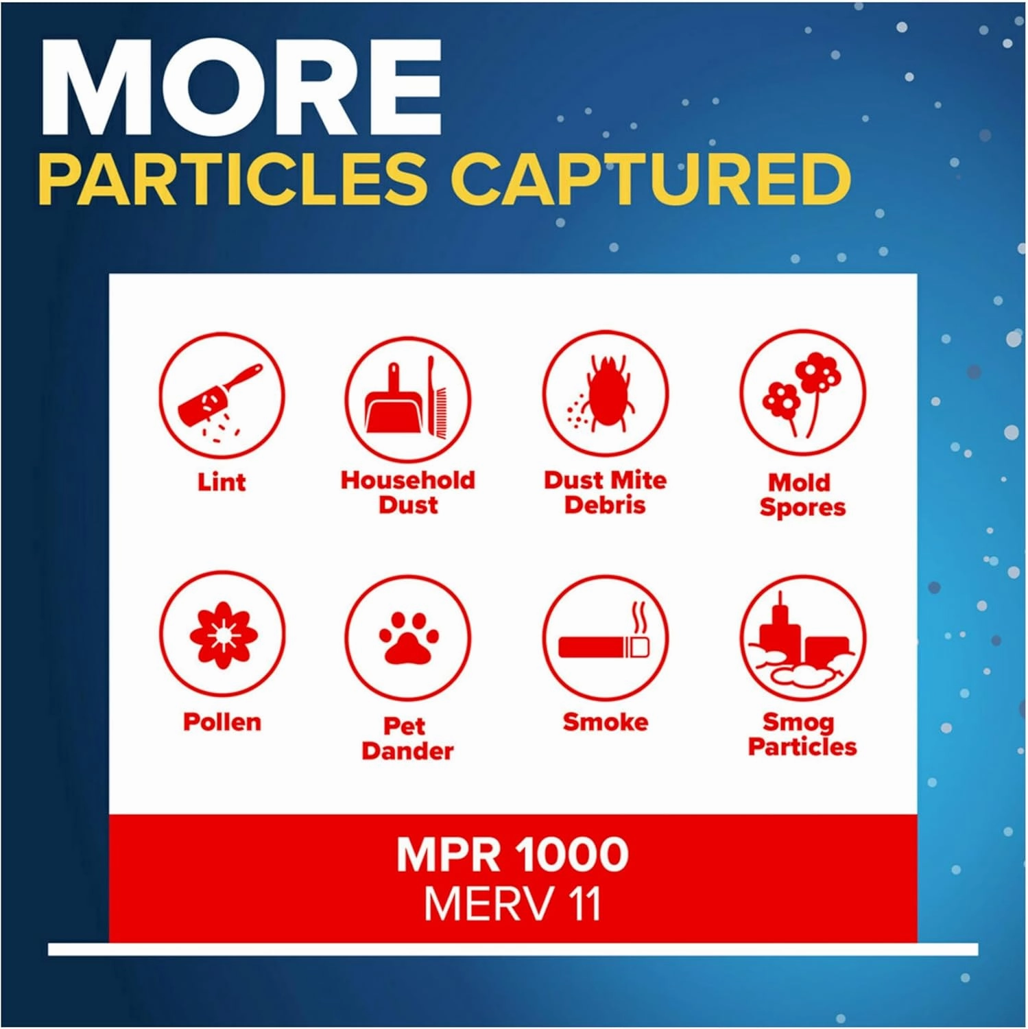 Filtrete 25x25x1 AC Furnace Air Filter, MERV 11, MPR 1000, Micro Allergen Defense, 3-Month Pleated 1-Inch Electrostatic Air Cleaning Filter, 4 Pack (Actual Size 4-Pack 24.688x24.688x0.813 in)