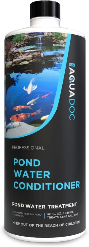 Fish Pond Water Conditioner - Convert Tap Water to Fish-Friendly Pond Water - AquaDoc - 32oz