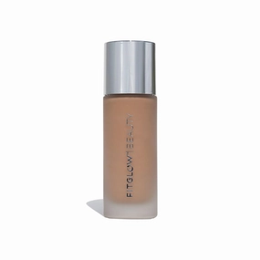 Fitglow Beauty - Natural Foundation  Photo-Filtering Foundation | Vegan, Woman-Owned Clean Beauty (F5 - Tan-Deep Neutral, Soft Olive Undertones)
