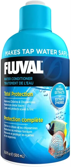 Fluval AquaPlus Water Conditioner, Aquarium Water Treatment, 16.9 Oz., A8344
