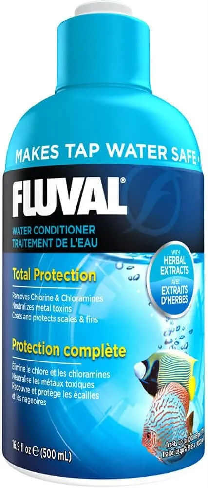Fluval AquaPlus Water Conditioner, Aquarium Water Treatment, 16.9 Oz., A8344