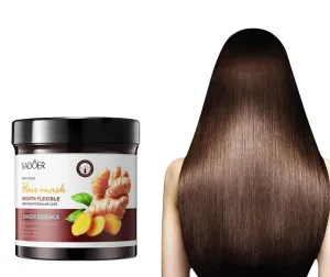 For SADOER Ginger Extract Hair Mask.Smooth and voluminous hairstyle.Moisturizing and soothing Hair Treatment Masks,Nourishes bouncy hair.Leaves hair strong Freshness and softness.500g 17.6 FL OZ