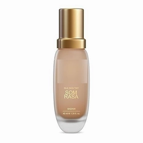 Forest Essentials Som Rasa Silk Skin Tint Badami | Nat.ural Liquid Foundation For Light To Medium Coverage With Na.tural Finish | N.atural Makeup | 40Ml