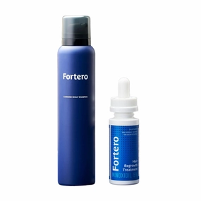 Fortero Carbonic Acid Shampoo, Promotes Healthy, Fuller & Thick Hair Growth for Men, Anti-thinning Hair Shampoo, All-natural ingredients - For All Hair Types (Hair Thickening Kit)