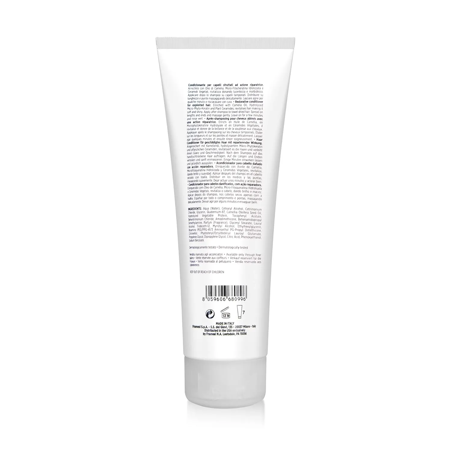 Framesi Morphosis Repair Conditioner, Moisturizes and Strengthens Hair, Natural Ingredients, Color Safe