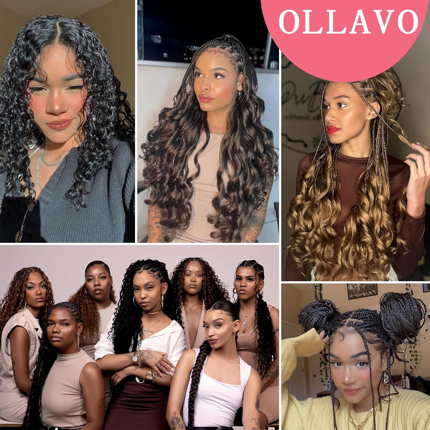 French Curl Braiding Hair 14 Inch Curly Braiding Hair 8 Packs Pre Stretched Bouncy Loose Wave French Curls Crochet Braids for Black Women (BUG, 14 inch)