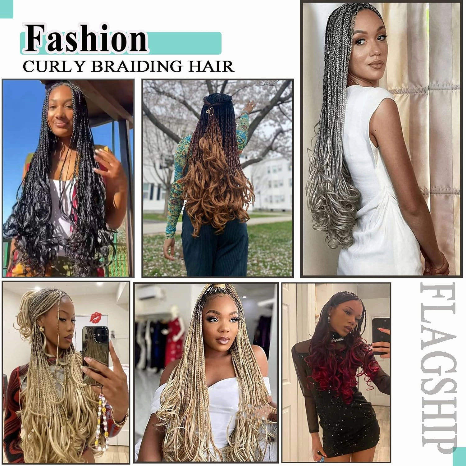 French Curls Braiding Hair 8packs 26inch TGray Pre Stretched Curly Ombre Siliver Braiding Hair for Goddess Box Braids Hair Bounce Curl Loose Wave Crochet Braids for Black Women Extensions