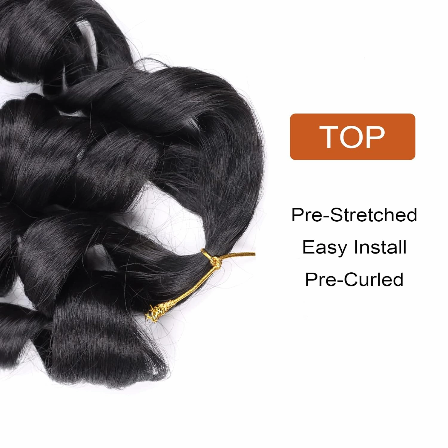 French Curly Braiding Hair 14 Inch 8 Packs Curly Braiding Hair Pre Stretched French Curls Braiding Hair French Curl Crochet Braids Loose Wavy Curl Braiding Hair Extensions(14 Inch/Pack of 8, 1B)