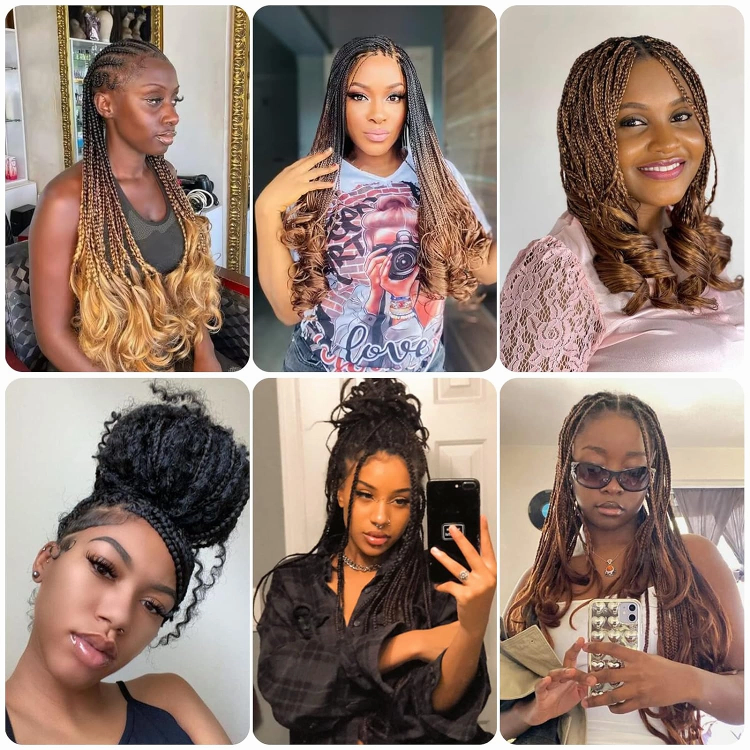 French Curly Braiding Hair 14 Inch 8 Packs Curly Braiding Hair Pre Stretched French Curls Braiding Hair French Curl Crochet Braids Loose Wavy Curl Braiding Hair Extensions(14 Inch/Pack of 8, 1B)