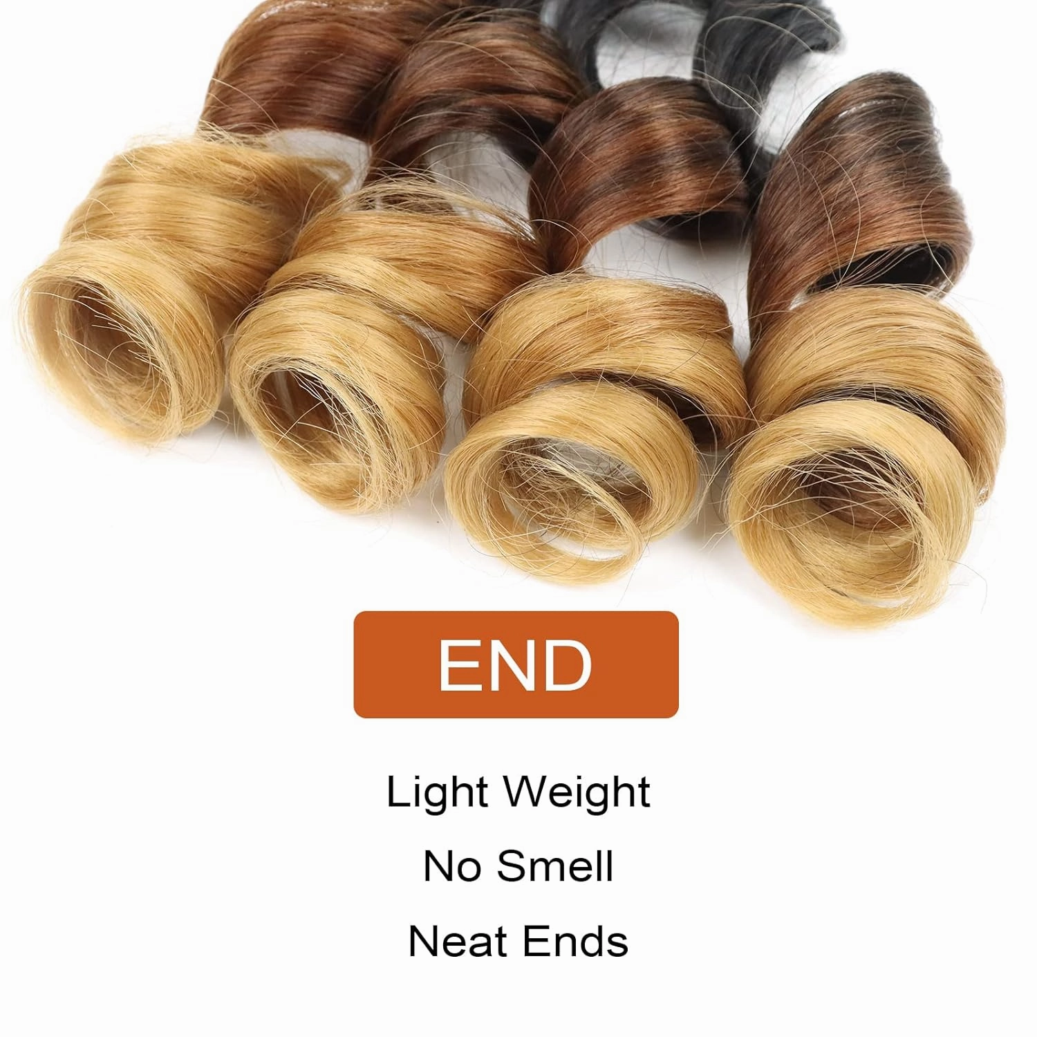 French Curly Braiding Hair Curly Braiding Hair 14 Inch 8 Packs Spanish Braiding Hair for Box Braids Pre Stretched French Curl Crochet Braids Braiding Hair Extensions(14 Inch/Pack of 8, 1B/30/27)