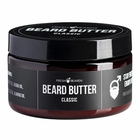 Fresh Beards Classic Beard Butter - Unscented Soothing Beard Butter for Sensitive Skin - Natural Mens Beard and Mustache Conditioner - Soothing Anti-Itch Moisturizer and Softener for Beard Growth