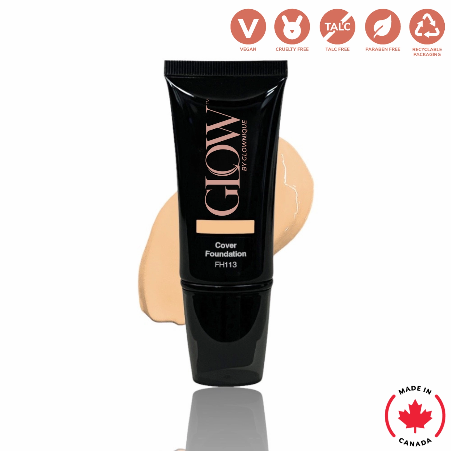 Full Cover Foundation - Butter (30ml) | GLOWNIQUE
