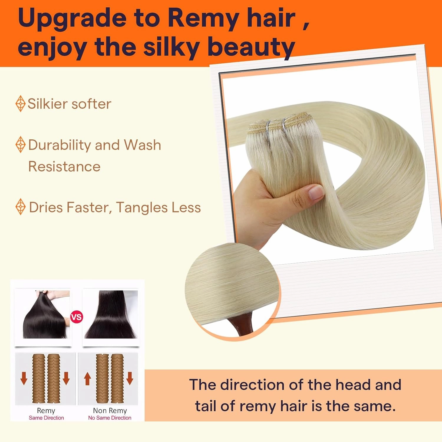 Full Shine Hair Extensions 24 Inch Weft Hair Extensions Human Hair Color Platinum Blonde Extensions Sew In Extensions Real Human Hair Remy Human Hair Weft Extensions 105G